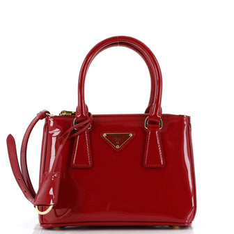 Prada Double Zip Lux Tote Spazzolato Leather Small