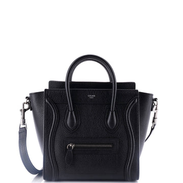Celine Luggage Bag Grainy Leather Nano