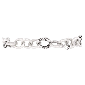 David Yurman Oval Link Bracelet Sterling Silver XL