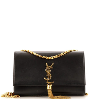 Saint Laurent Classic Monogram Tassel Crossbody Bag Leather Medium