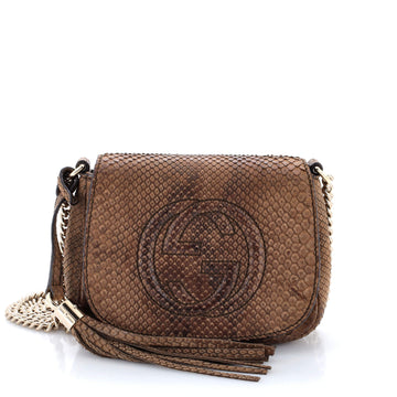Gucci Soho Chain Crossbody Bag Leather Small