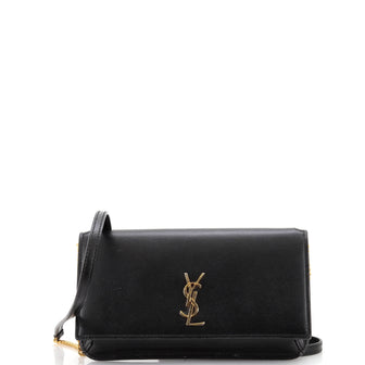 Saint Laurent Classic Monogram Phone Holder Shoulder Bag Leather