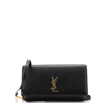 Saint Laurent Classic Monogram Phone Holder Shoulder Bag Leather