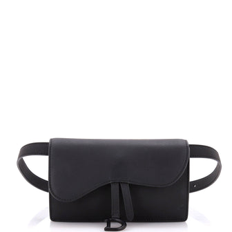 Christian Dior Ultra Matte Saddle Rectangular Belt Bag Leather
