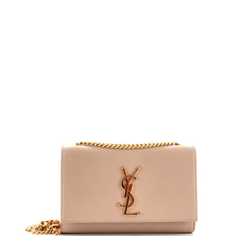 Saint Laurent Classic Monogram Crossbody Bag Grainy Leather Small