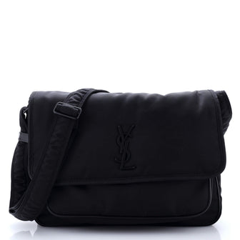 Saint Laurent Loulou Puffer Messenger Bag Quilted Econyl