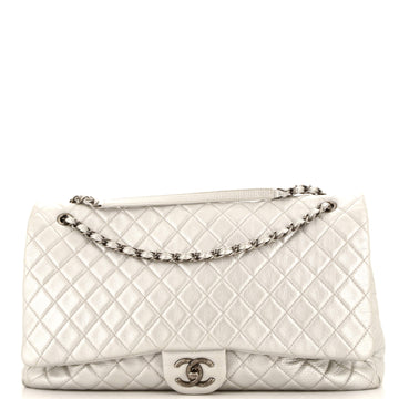 Chanel Airlines CC Flap Bag Quilted Calfskin XXL