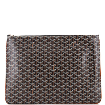 Goyard Senat Zip Pouch Coated Canvas GM