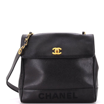 Chanel Vintage CC Top Flap Bag Caviar