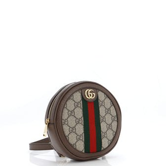 Gucci Ophidia Round Backpack GG Coated Canvas Mini