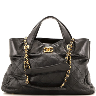 Chanel In The Mix Shopping Bag Quilted Calfskin Large