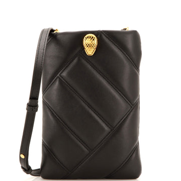 Bvlgari Serpenti Cabochon Phone Holder on Chain Diagonal Quilted Leather