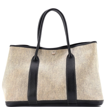Hermes Garden Party Tote Toile and Leather 36