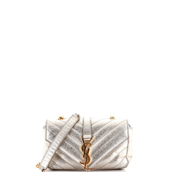 Saint Laurent Classic Monogram Crossbody Bag Matelasse Chevron Leather Baby