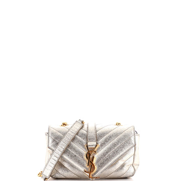 Saint Laurent Classic Monogram Crossbody Bag Matelasse Chevron Leather Baby