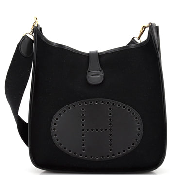 Hermes Evelyne Bag Gen I Toile and Leather GM