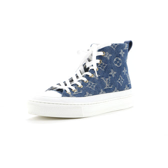 Louis Vuitton Women's Stellar High-Top Sneakers Monogram Denim