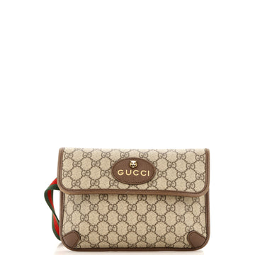 Gucci Neo Vintage Flap Belt Bag GG Coated Canvas