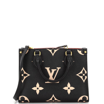 Louis Vuitton OnTheGo Tote Bicolor Monogram Empreinte Giant PM