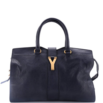 Saint Laurent Chyc Cabas Tote Leather Medium
