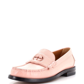 Gucci Women's Interlocking G Cutout Loafers Leather