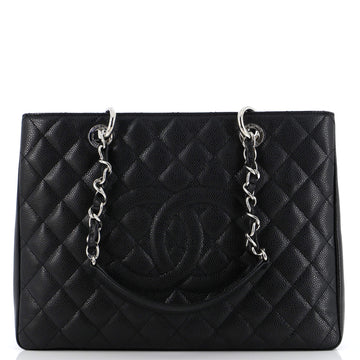 Chanel Grand Shopping Tote Quilted Caviar