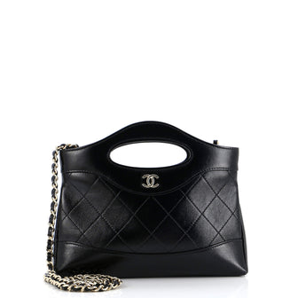Chanel 31 Shopping Bag Clutch with Chain Quilted Calfskin Small