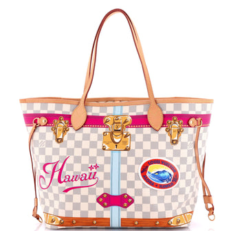 Louis Vuitton Neverfull NM Tote Limited Edition Cities Damier Summer Trunks MM