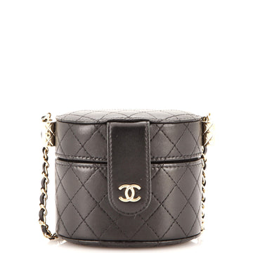 Chanel CC Allure Vanity Case with Chain Quilted Lambskin Mini