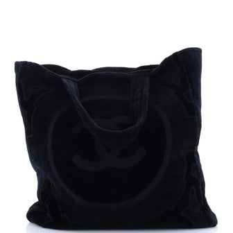 Chanel CC Beach Tote Terry Cloth Tall