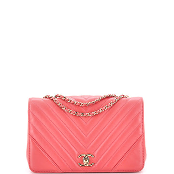 Chanel Statement Flap Bag Chevron Calfskin Small