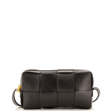 Bottega Veneta Brick Cassette Shoulder Bag Maxi Intrecciato Leather Mini