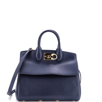 Salvatore Ferragamo Studio Satchel Leather Small