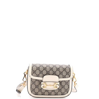 Gucci Horsebit 1955 Shoulder Bag GG Coated Canvas Mini