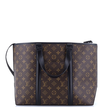Louis Vuitton Weekend Tote Macassar Monogram Canvas PM
