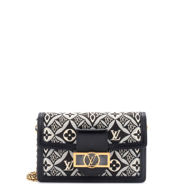 Louis Vuitton Dauphine Chain Wallet Limited Edition Since 1854 Monogram Jacquard