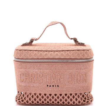 Christian Dior DiorTravel Vanity Case Cannage Embroidered Canvas