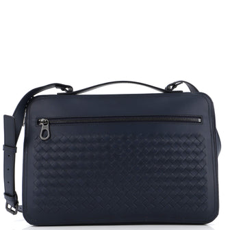 Bottega Veneta Slim Zip Around Briefcase Intrecciato Nappa