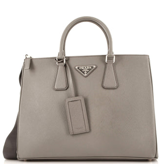 Prada Galleria Double Zip Travel Tote Saffiano Leather Large