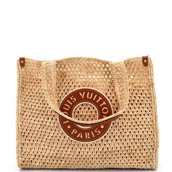 Louis Vuitton OnTheGo Tote Crochet Raffia with Leather MM