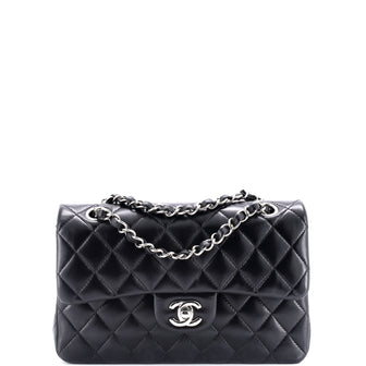 Chanel Classic Double Flap Bag Quilted Lambskin Small