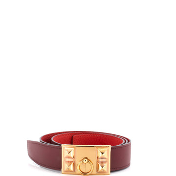 Hermes Collier de Chien Buckle Reversible Belt Leather Medium