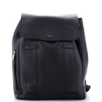Christian Dior Homme Flap Backpack Leather Large