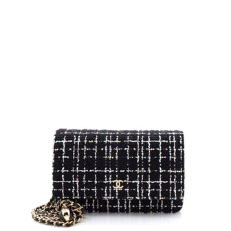 Chanel Charms Wallet on Chain Quilted Tweed