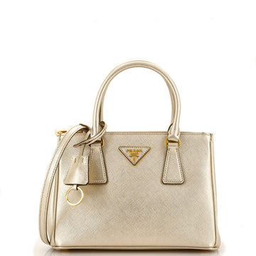 Prada Galleria Double Zip Tote Saffiano Leather Small