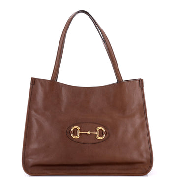 Gucci Horsebit 1955 Tote Leather Medium