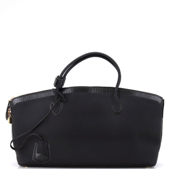Louis Vuitton Obsession Lockit Handbag Rubberized Calfskin East West