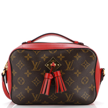 Louis Vuitton Saintonge Handbag Monogram Canvas with Leather
