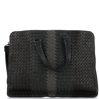 Bottega Veneta Club Fume Briefcase Intrecciato Nappa