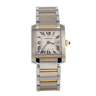 Cartier Tank Francaise Quartz Watch Stainless Steel and Yellow Gold 25